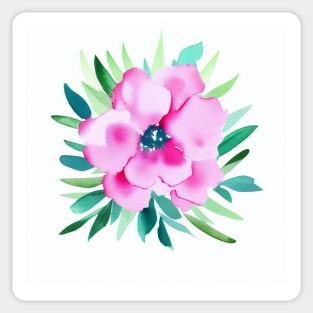 Watercolor Flower Sticker